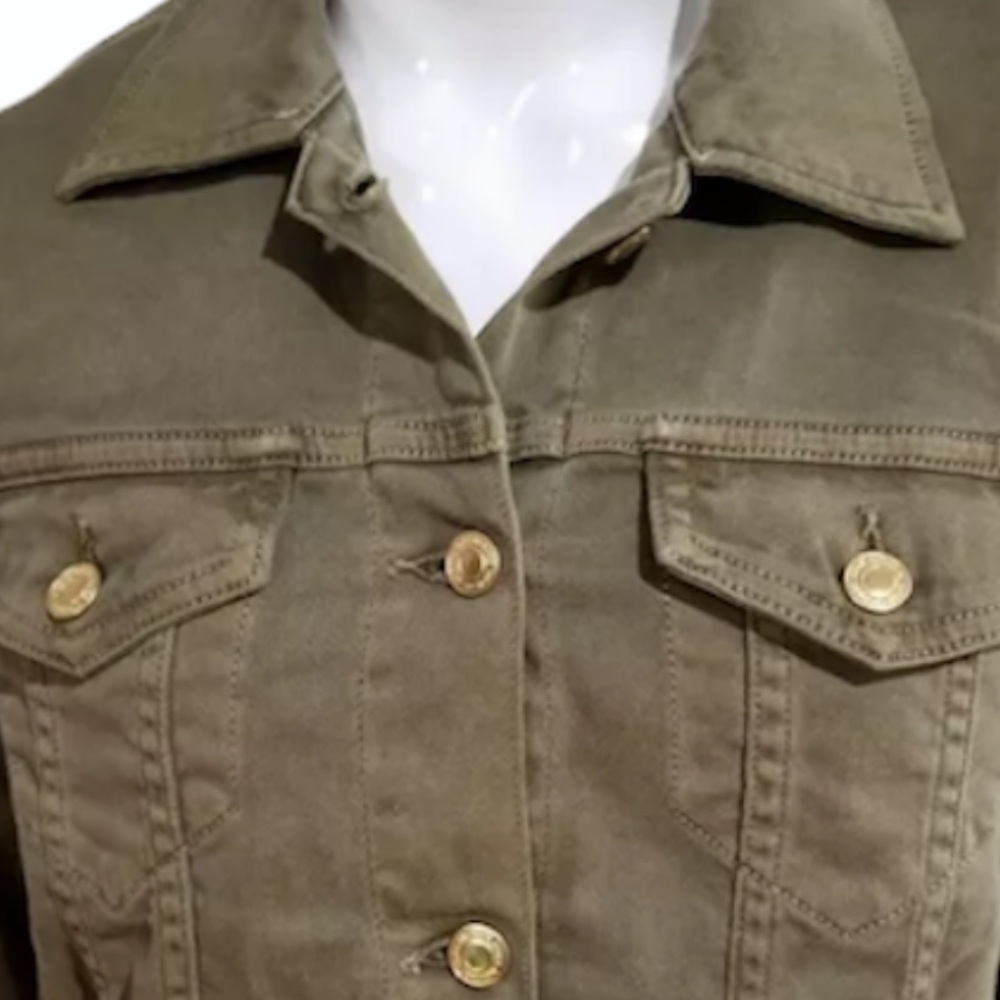 MICHAEL Michael Kors Safari Green Denmin Jacket - Picture 3 of 8